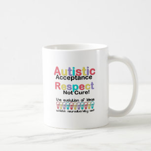 Autistische Akzeptanz Respekt keine Heilung Kaffeetasse