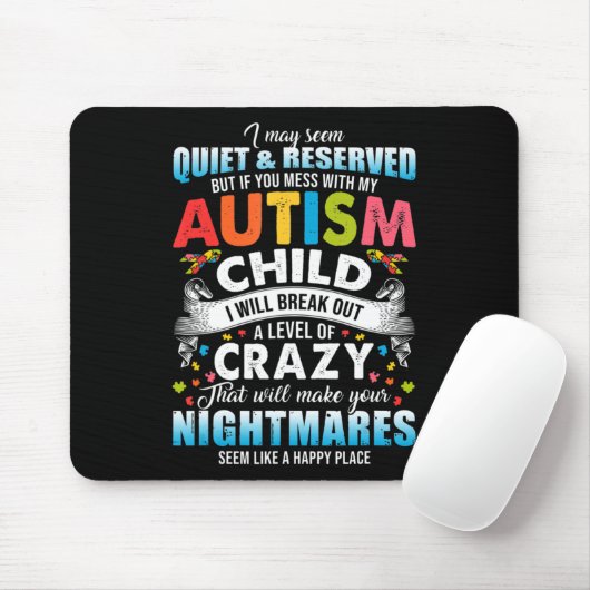 Autistische Autismus Bewusstsein Puzzle Pieces Pro Mousepad (Mit Mouse)