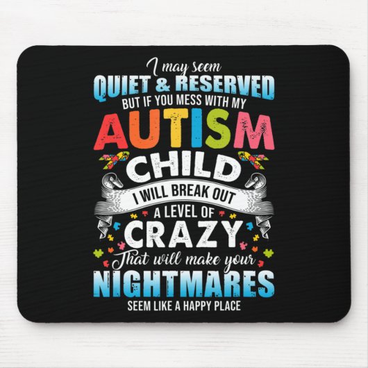 Autistische Autismus Bewusstsein Puzzle Pieces Pro Mousepad (Vorne)