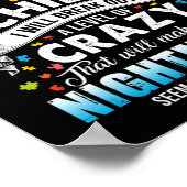 Autistische Autismus Bewusstsein Puzzle Pieces Pro Poster (Ecke)