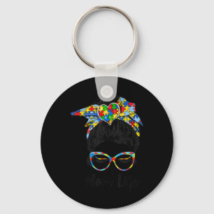 Autistische Autismus Bewusstseinsbildung Mama Lebe Schlüsselanhänger