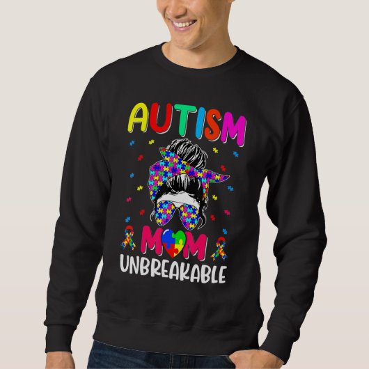 Autistische Autismus Bewusstseinsbildung Mama Lebe Sweatshirt (Vorderseite)