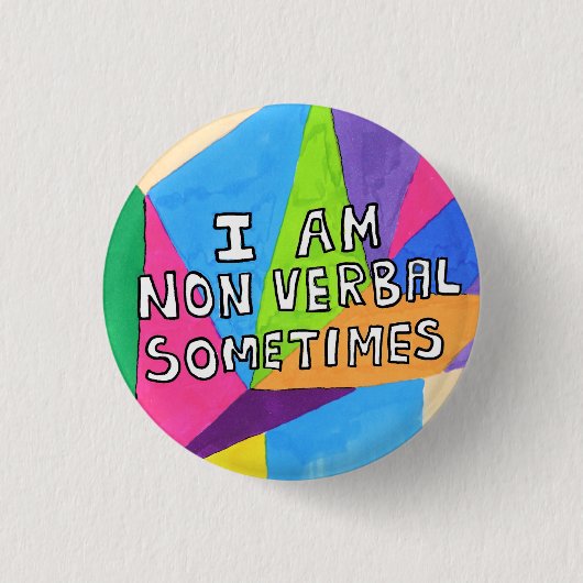 Autistische Autismus-Spektrumstörung ASD Button (Vorderseite)