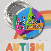 Autistische Autismus-Spektrumstörung ASD Button