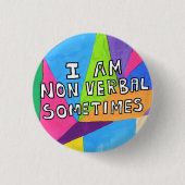 Autistische Autismus-Spektrumstörung ASD Button (Vorderseite)