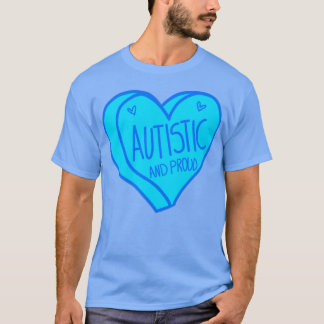 Autistische Autismus und Proud Blue Heart Autismus T-Shirt