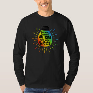 Autistische Bewusstseinsbildung Monat jemand mit A T-Shirt