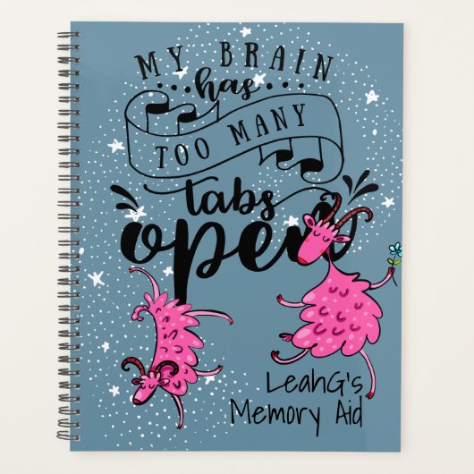 Autistische Erwachsene oder Personalisierter Teen- Planer (Vorderseite)