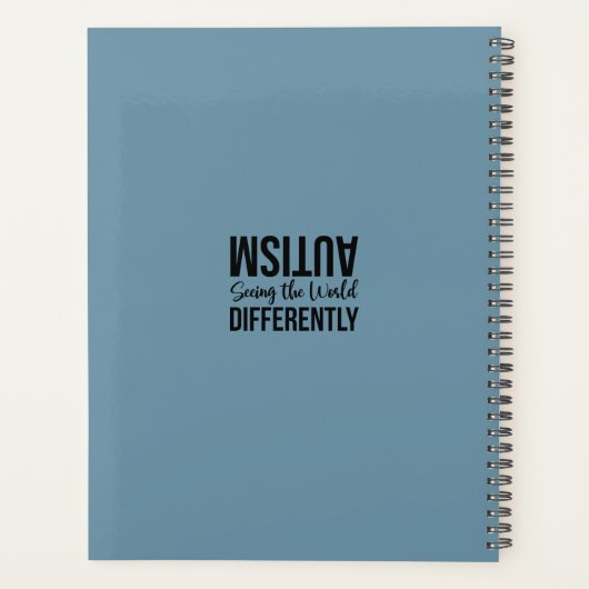 Autistische Erwachsene oder Teen Personalisierter Planer (Rückseite)