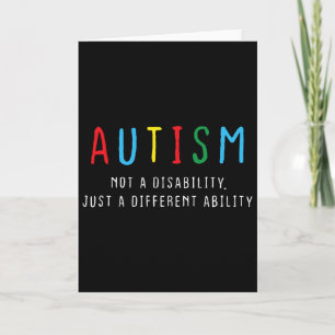 Autistische Geschenke Kinder Erwachsene Unterschie Karte