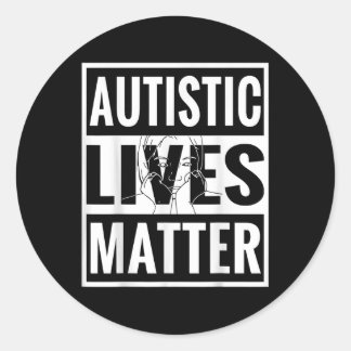 Autistische Leben Autismus Sensibilisierung Liebe  Runder Aufkleber