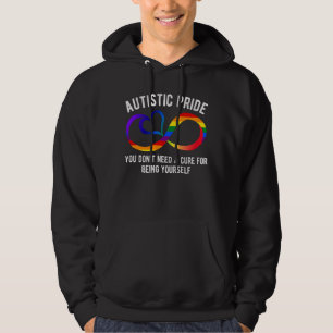 Autistische Pride Rainbow Ribbon Autismus Bewussts Hoodie