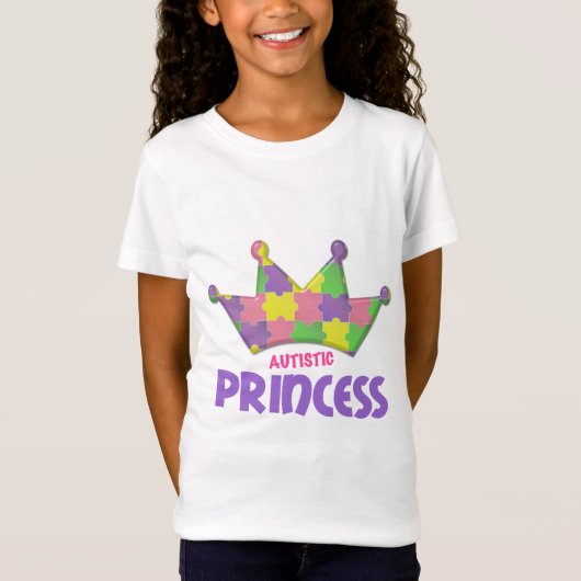 Autistische Prinzessin 1 AUTISMUS T-Shirt (Vorderseite)