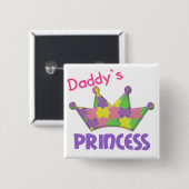 Autistische Prinzessin 3 AUTISMUS Button (Vorne & Hinten)