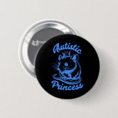 Autistische Prinzessin Opossum 2 Button (Vorne & Hinten)