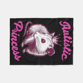 Autistische Prinzessin Opossum 3 Fleecedecke (Vorderseite (Horizontal))