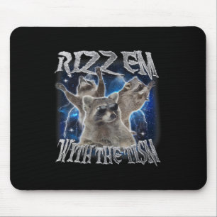 Autistische Racoon Autismus Meme Funny Rizz Em mit Mousepad