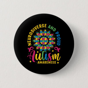 Autistische Sensibilisierung für Neurovielfalt und Button