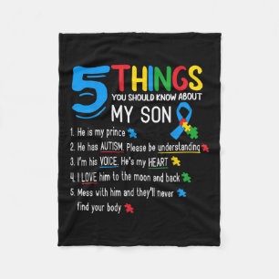 Autistische Son Autismus Sensibilisierung für Mama Fleecedecke