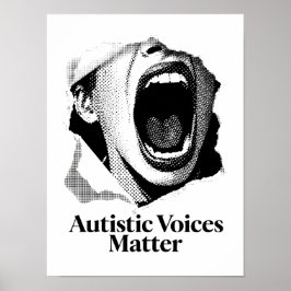 Autistische Stimmen sind wichtig | Design von B&W- Poster