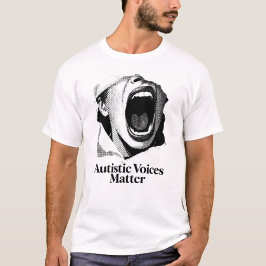 Autistische Stimmen sind wichtig | Fett B&W Manife T-Shirt (Vorderseite)
