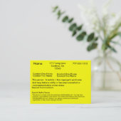 Autistische wachsame Karte (Stehend Vorderseite)