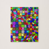 Autistische zackige Verzerrung Puzzle (Vertikal)