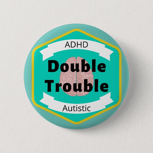 Autistischer ADHD-Preis Button (Vorderseite)