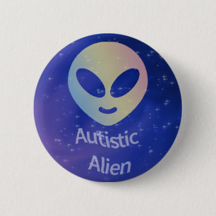 Autistischer alienknopf button