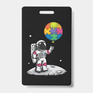 Autistischer Astronaut Ballon Raum Autismus-Bewuss Ausweis