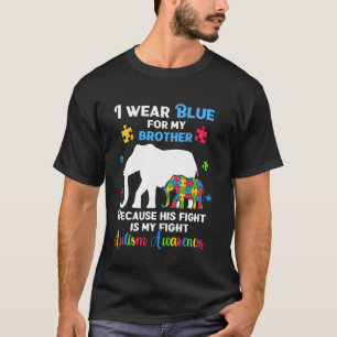 Autistischer Elefant Shirts, Ich trage Blau für me T-Shirt