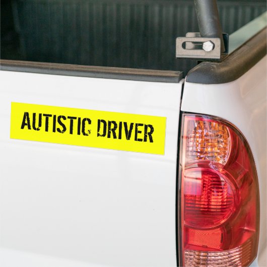 AUTISTISCHER FAHRER AUTOAUFKLEBER (Auf Lkw)