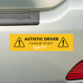 Autistischer Fahrer Bitte geben Sie ein geduldiges Autoaufkleber (Auf Auto)