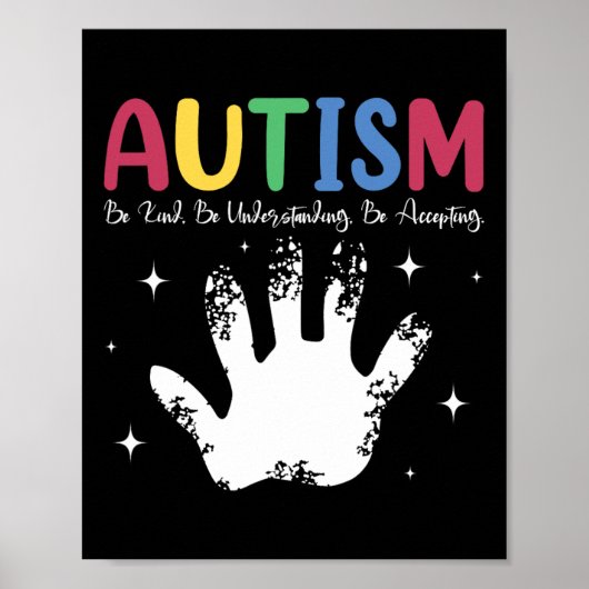 Autistischer Junge oder Autismus verstehen sich gu Poster (Vorne)