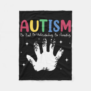 Autistischer Junge oder Mädchen Autismus Sei nett Fleecedecke