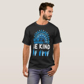 Autistischer Leopard Regenbogen Sei Freundlich Aut T-Shirt (Vorne ganz)