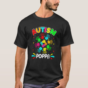 Autistischer Papa Puzzle Unterstützen Familie Auti T-Shirt
