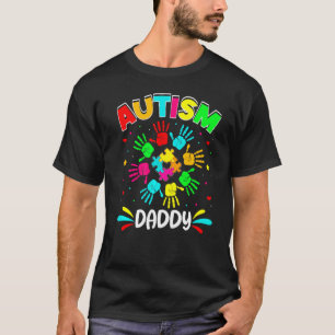 Autistischer Papa Puzzle Unterstützung Familie Aut T-Shirt