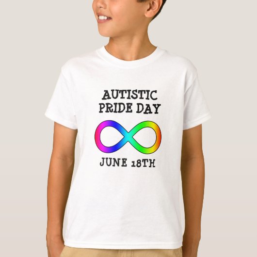 Autistischer Pride Day 18. Juni Shirt (Vorderseite)