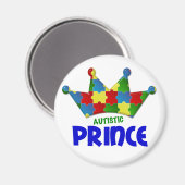 Autistischer Prinz 1 AUTISM Magnet (Vorderseite/Rückseite)