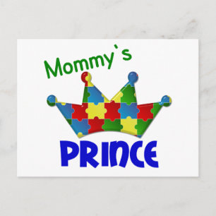 Autistischer Prinz 3 AUTISM Postkarte