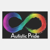 Autistischer Prix Rechteckiger Aufkleber (Vorderseite)