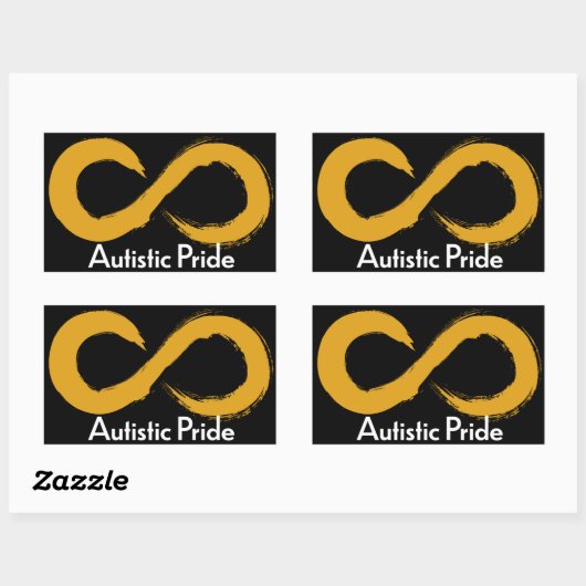 Autistischer Prix Rechteckiger Aufkleber (Blatt)