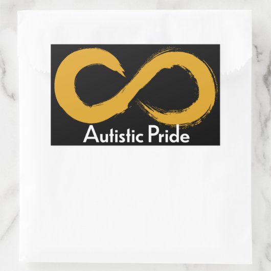 Autistischer Prix Rechteckiger Aufkleber (Tasche)