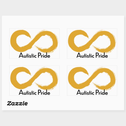 Autistischer Prix Rechteckiger Aufkleber (Blatt)