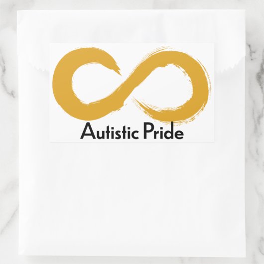 Autistischer Prix Rechteckiger Aufkleber (Tasche)