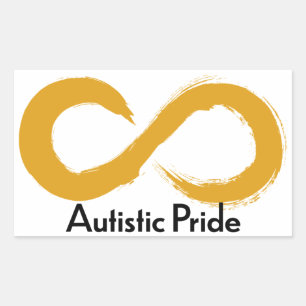 Autistischer Prix Rechteckiger Aufkleber