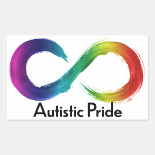 Autistischer Prix Rechteckiger Aufkleber