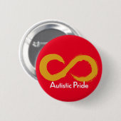 Autistischer Stolz Button (Vorne & Hinten)