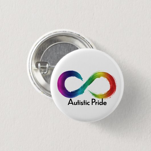 Autistischer Stolz Button (Vorne & Hinten)